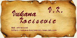 Vukana Kočišević vizit kartica
